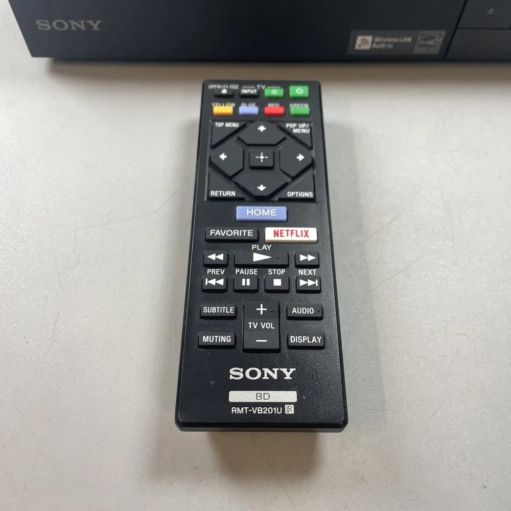 Sony BDP-S3700 Wi-Fi Streaming Blu-Ray DVD Player w/ Remote, AC Adapter TESTED